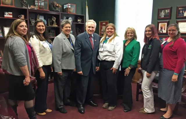 State Senator Jim Nielsen (R-Tehama), who represents the Town of Paradise and the surrounding communities, thanked Tracy Schohr and Bailey Butler for helping Butte County residents evacuate their animals and keep them safe during the Camp Fire.