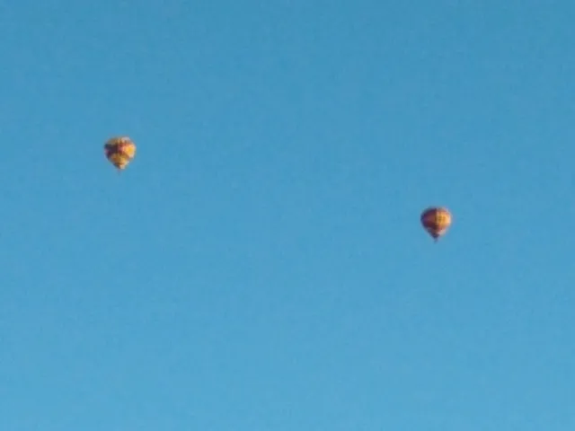 Hot air balloons over Albuquerque