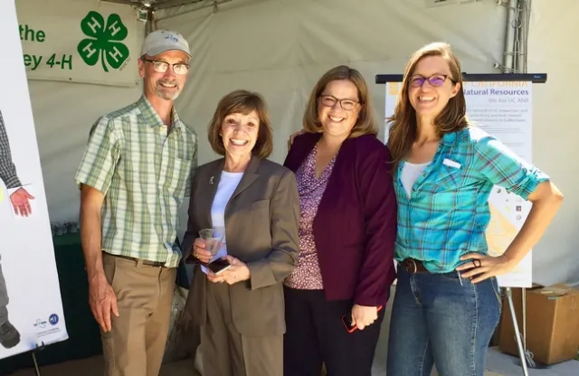 &ldquo;We love Cooperative Extension!&rdquo; CDFA Secretary Karen Ross exclaimed when she saw Jim Farrar and Katherine Jarvis-Shean talking with Jenny Lester Moffitt, CDFA undersecretary.