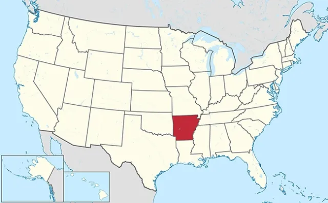 From Arkansas to California: UC Davis distinguished professor Bruce Hammock was born in Little Rock, Ark. (Illustration courtesy of Wikipedia)