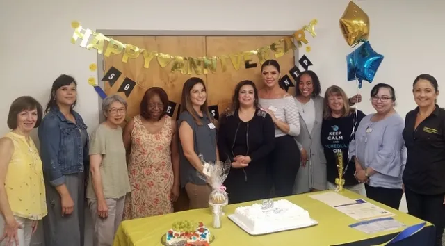 From left, Connie Costello, Roxana Puentes, Chutima Ganthavorn, Connie Lexion, Christine Davidson, Dalila Lizarraga, Marilynn Ljungberg, Sasha Henderson, Debbie Lopez, Myriam Acevedo and Clara Wilshire.