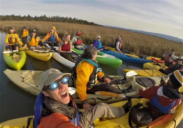 Having fun outside with the Friends of the Dunes naturalists.