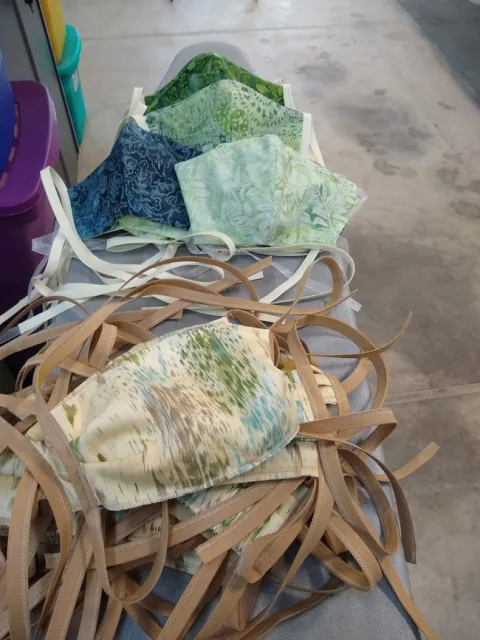 Face masks were my creative activity for the weekend