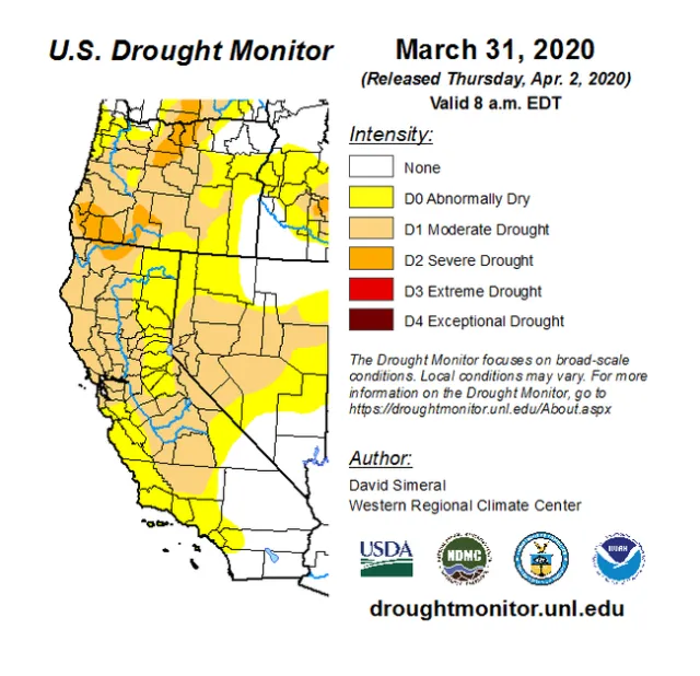 Apr 2 Drought Monitor
