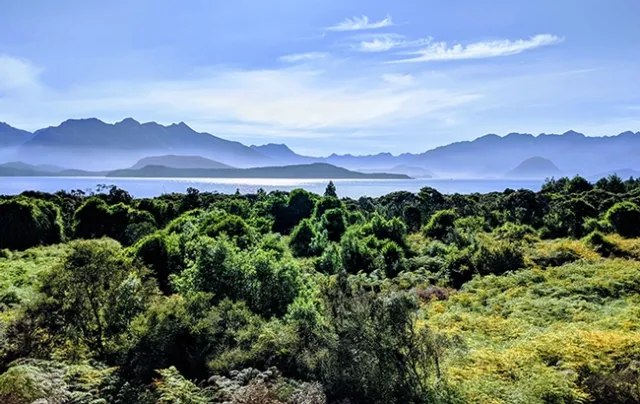 Fjordland National Park in New Zealand. Some protected area networks, such as in New Zealand, are projected to capture more of the current climate than others in the future as climate warms. Photo by Paul Elsen
