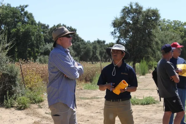Travis Bean (left) and Pratap Devkota at Weed Day 2017