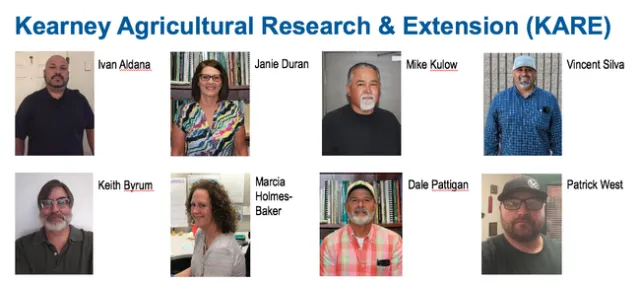 The KARE team worked collectively – at least 6 feet apart – during the coronavirus crisis to ensure research at Kearney REC continues.