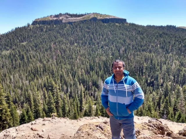 Safeeq Khan at French Meadows Forest.