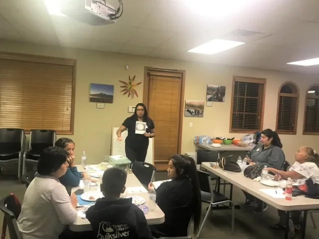 EFNEP Nutrition Educator Mariana Lopez Engaging Participants