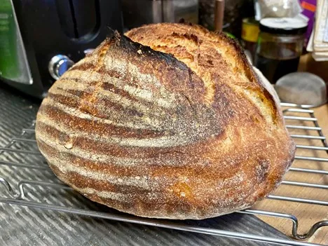 Picture of sourdough boule provided by a class participant