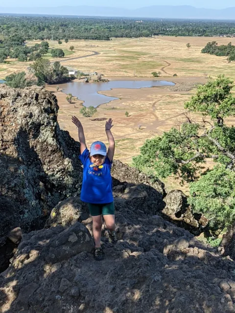 Sonia Rodriguez won a nature photo award for this shot of her granddaughter at Horseshoe Lake.