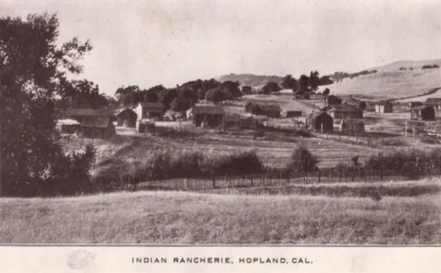 First Indian rancheria in Hopland. Photo courtesy of Mendocino County Historical Society