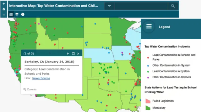 The National Drinking Water Alliance map has recently been updated. “Although most tap water is safe for drinking, the number of dots on the map show that there are times and places where tap water is not safe,” Christina Hecht said.