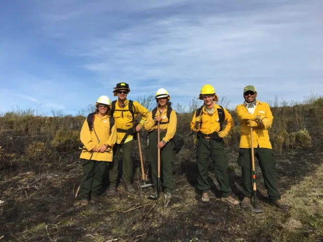 CCPBA members after a prescribed burn at Santa Lucia Preserve in Monterey County