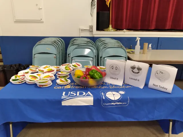 Sunshine Gardens Cafeteria Promo Table