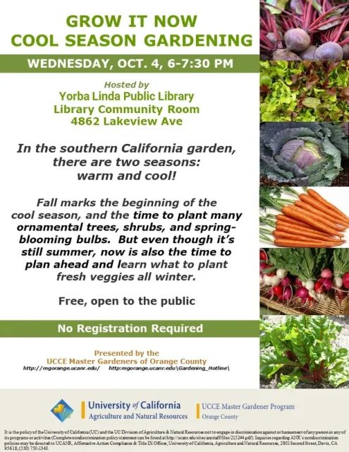 Planting for Perfection: Your Guide to Southern California's Cool Season