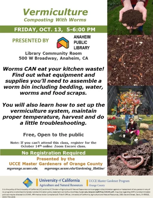 Earth's Little Helpers: Vermiculture Composting Workshop!