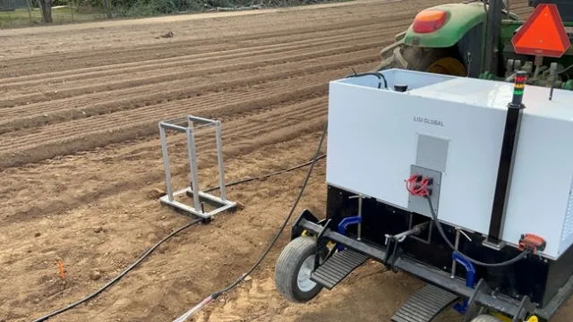 Figure 1: An overview of pulse electric field application in Nursery Beds near Boring, OR, in the fall of 2023.