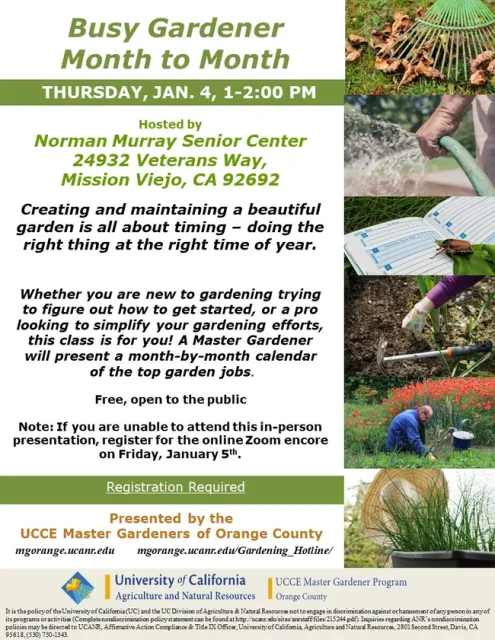 Garden Time Mastery: Learn the Art of Timing in Our Exclusive Master Gardener Class