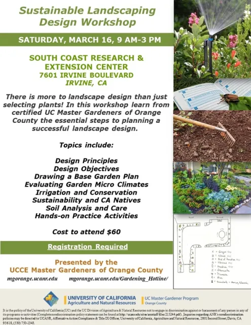 Master Sustainable Landscaping! Learn Design Secrets & Hands-On Techniques. Register Now.