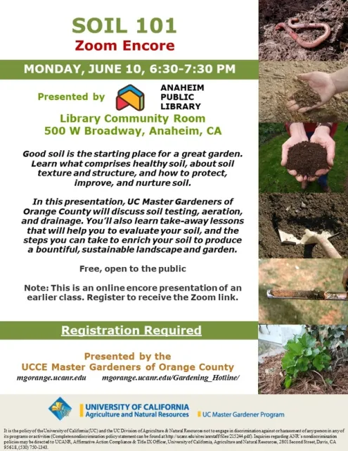 Unlock the Secrets to Healthy Soil: Join Our SOIL 101 Zoom Encore