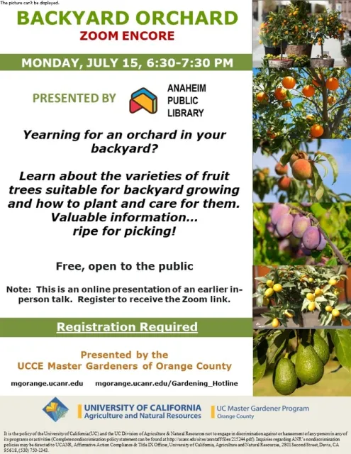 Missed It? Join Our Backyard Orchard Zoom Encore!