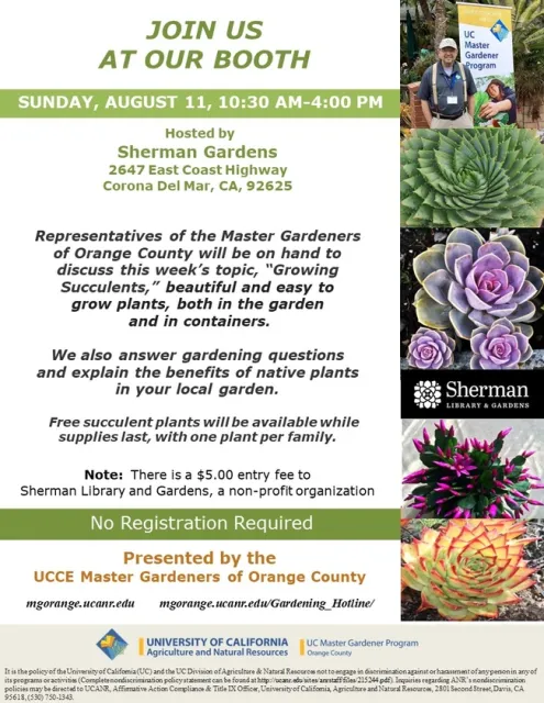 Got Gardening Questions? Meet Us at Our Booth – Succulents & More