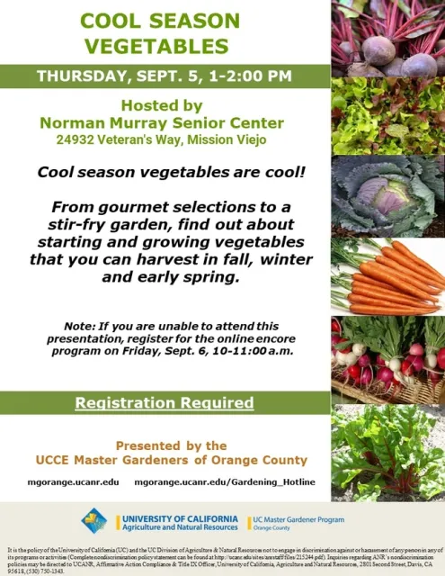 Start Your Cool Season Garden Now—Join Us to Learn More
