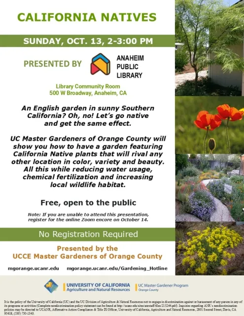 Go Native: Transform Your Garden with California Natives – Join Us