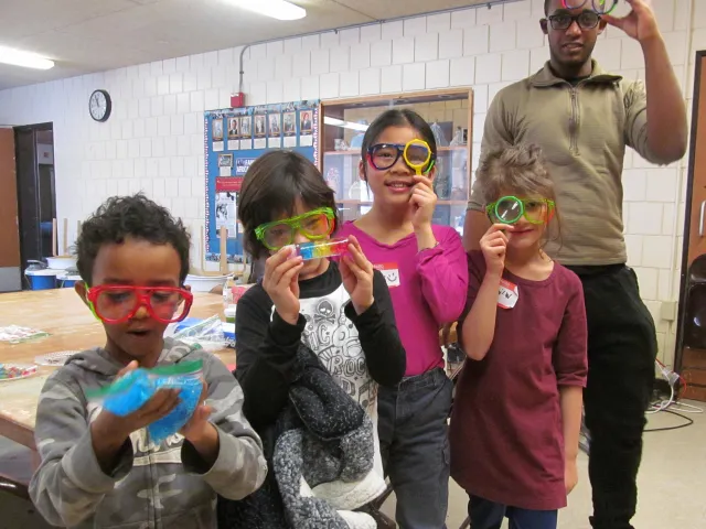 kids doing science activities