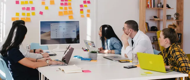 Employees evaluating program.