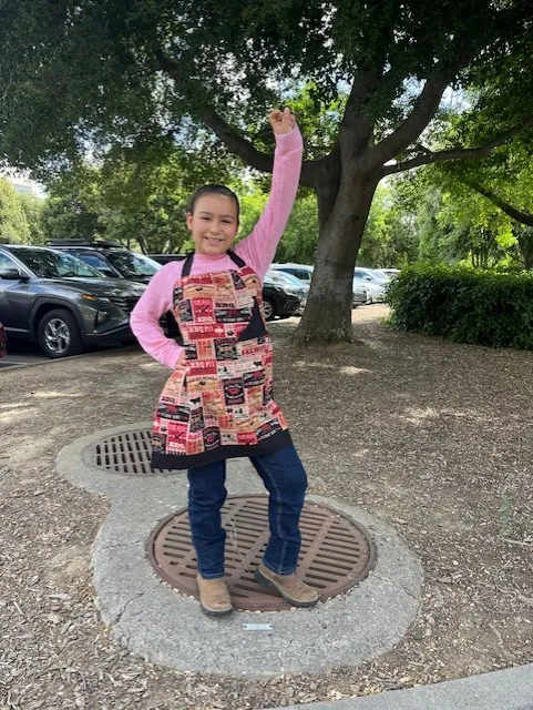 Kings County 4-H in Fashion Revue sewn apron