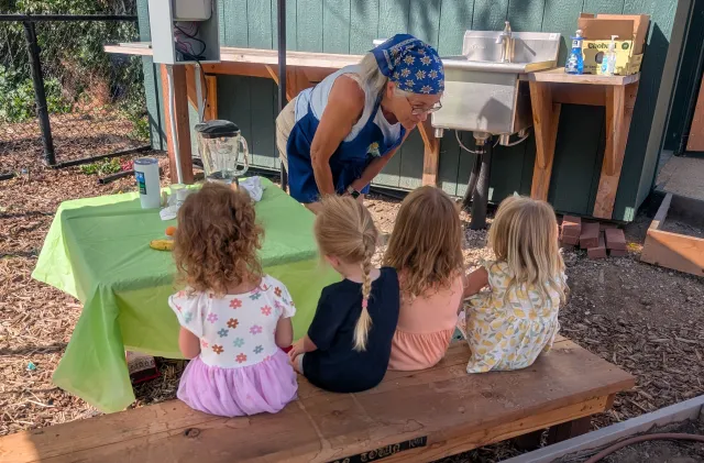 Making Delicious Fruit Smoothies at Summer Camp. Laura Lukes