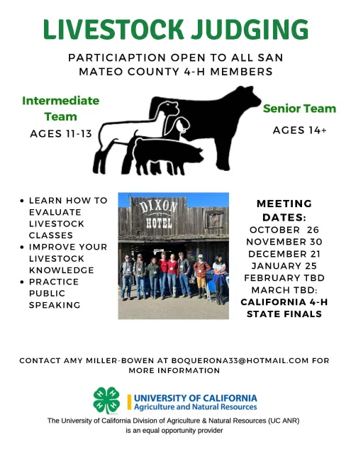 Livestock Judging 2025-2026