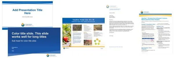 Collection of templates for UC Master Gardeners