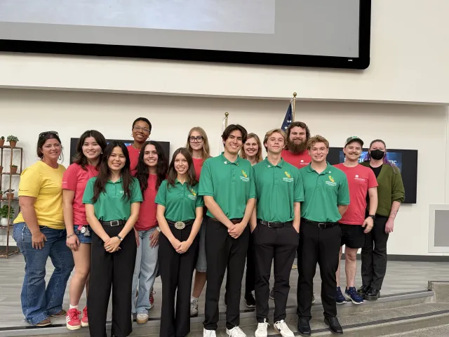 Current and former 4-H State Ambassadors gather at the State Leadership Conference each year.
