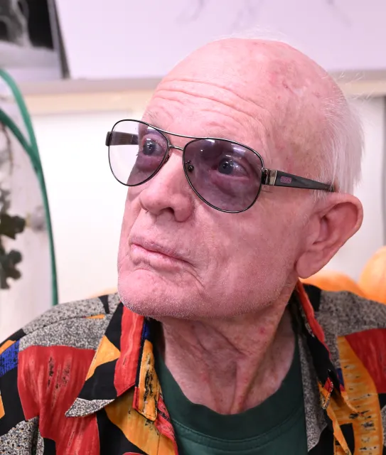 UC Davis doctoral alumnus Dick Meyer (Photo by Kathy Keatley Garvey)