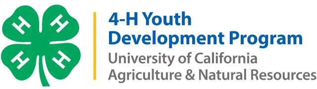 An image of the UC Division of Agriculture and Natural Resources 4-H logo