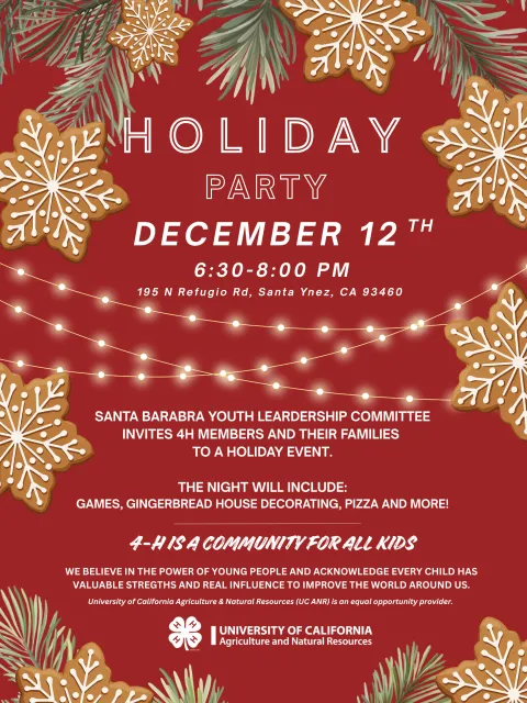 Y.L.C. meeting Dec. 12th @ 5:30 PM at the Santa Ynez Equestrian Center