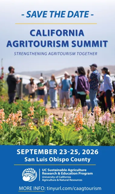 Save the Date for California Agritourism Summit