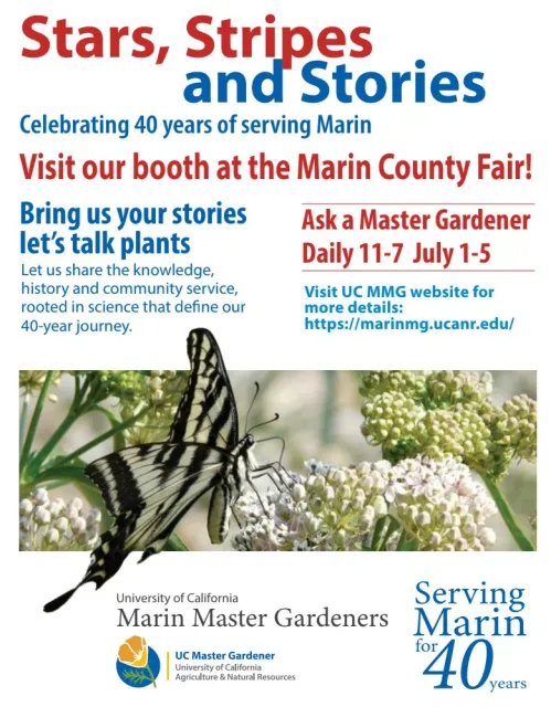 Marin Master Gardeners County Fair Flyer 2026