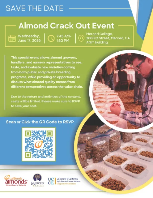 Flyer for our Upcoming Almond Crack Out event 