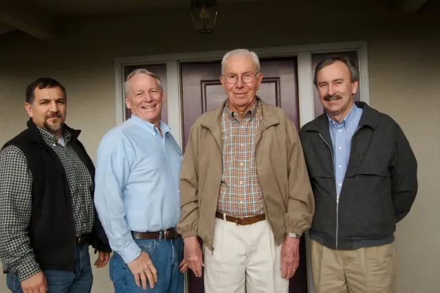 From left, Stephen Vasquez, George Leavitt, Fred Jensen and Larry Bettiga