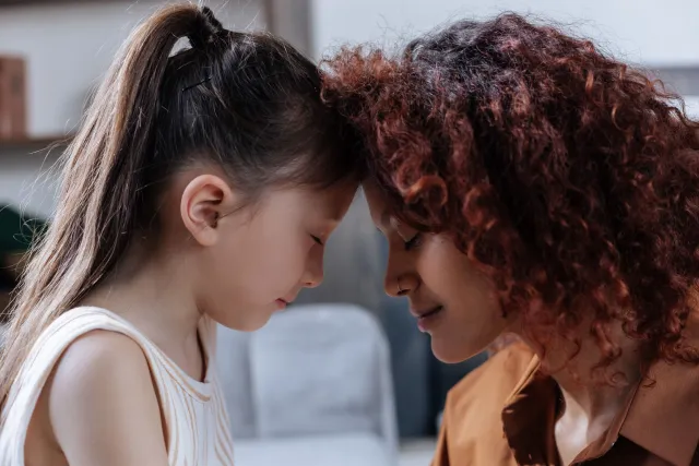 Mom and daughter together