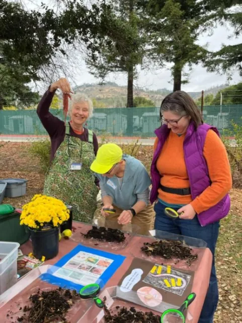 Sonoma County Master Gardeners at a demonstration garden