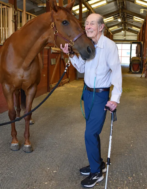 Bruce Hammock and UC Davis horse