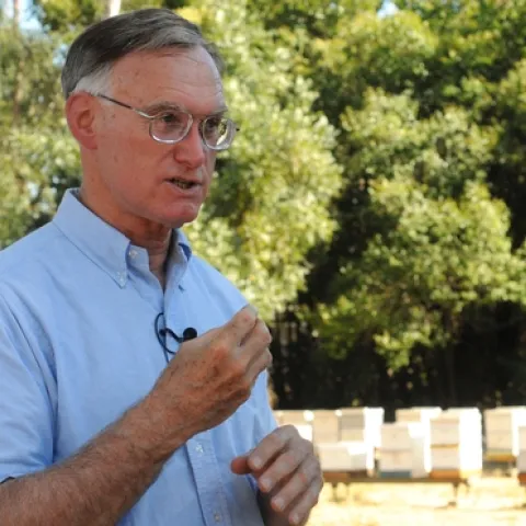 HONEY BEE GURU Eric Mussen says that "beekeepers in California are cautiously optimistic that their colonies are going to survive the winter in better shape that they have in the past few years." He'll be the keynote speaker at a public celebration, "Bee Informed," on Wednesday, Sept. 29 at the Citizen Hotel in Sacramento.