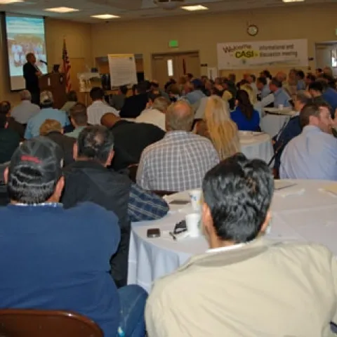 A capacity crowd took part in the official launch of the UC Conservation Agriculture Systems Institute.