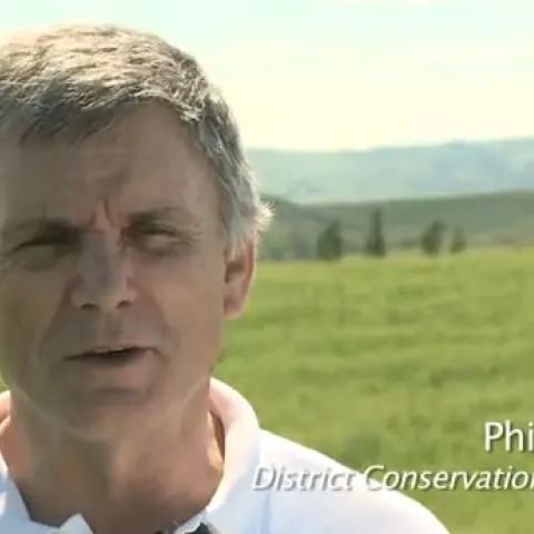 District conservationist Phil Hogan comments in the CASI video.