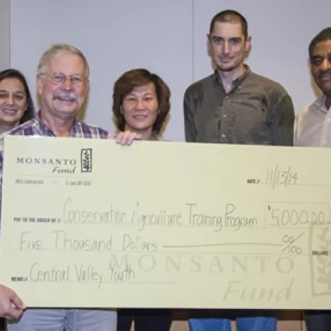 Jeff Mitchell receives $5,000 grant from Monsanto.